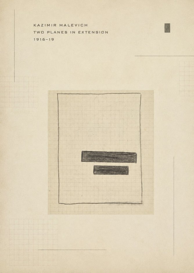 Kazimir Malevich Two Planes in Extension No3 - Plakát