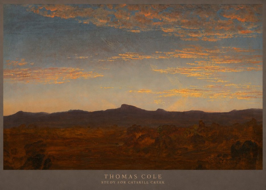 Thomas Cole Study for Catskill Creek II No5 - Plakát