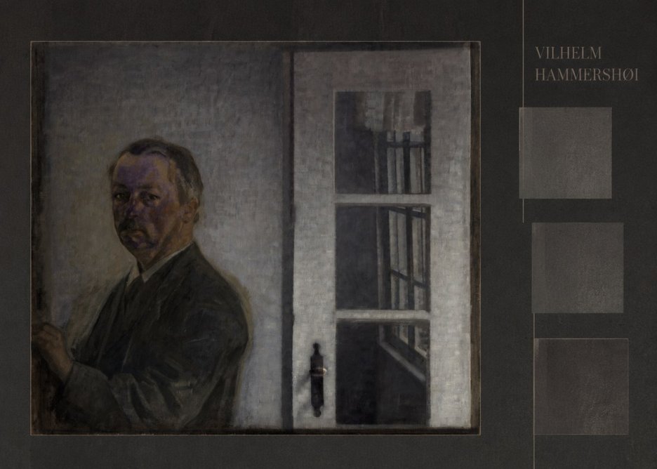 Vilhelm Hammershøi Self-portrait II No6 - Plakát