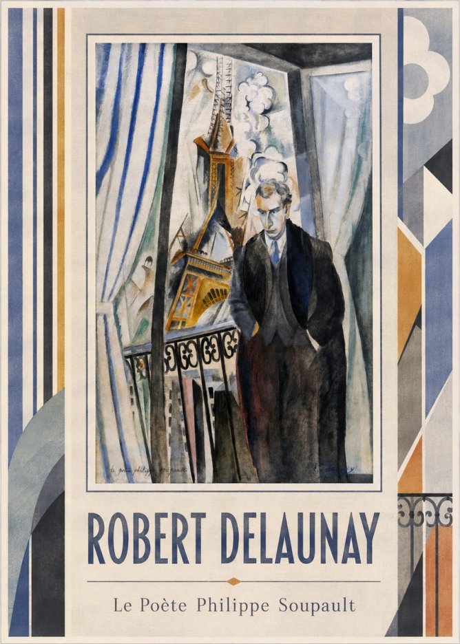 Robert Delaunay Le Poète Philippe Soupault No1 - Plakát