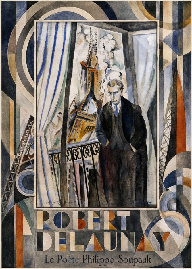 Robert Delaunay Le Poète Philippe Soupault No4 - Plakát