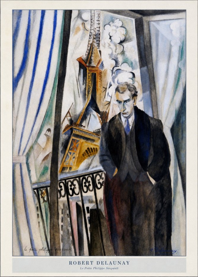 Robert Delaunay Le Poète Philippe Soupault No5 - Plakát