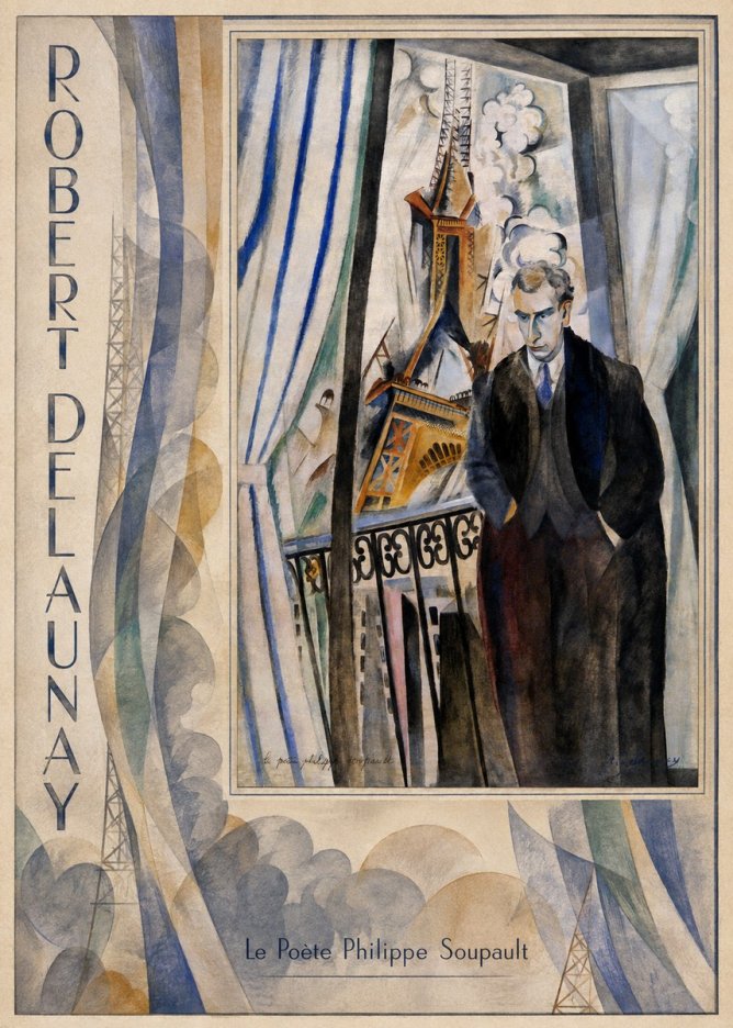 Robert Delaunay Le Poète Philippe Soupault No6 - Plakát