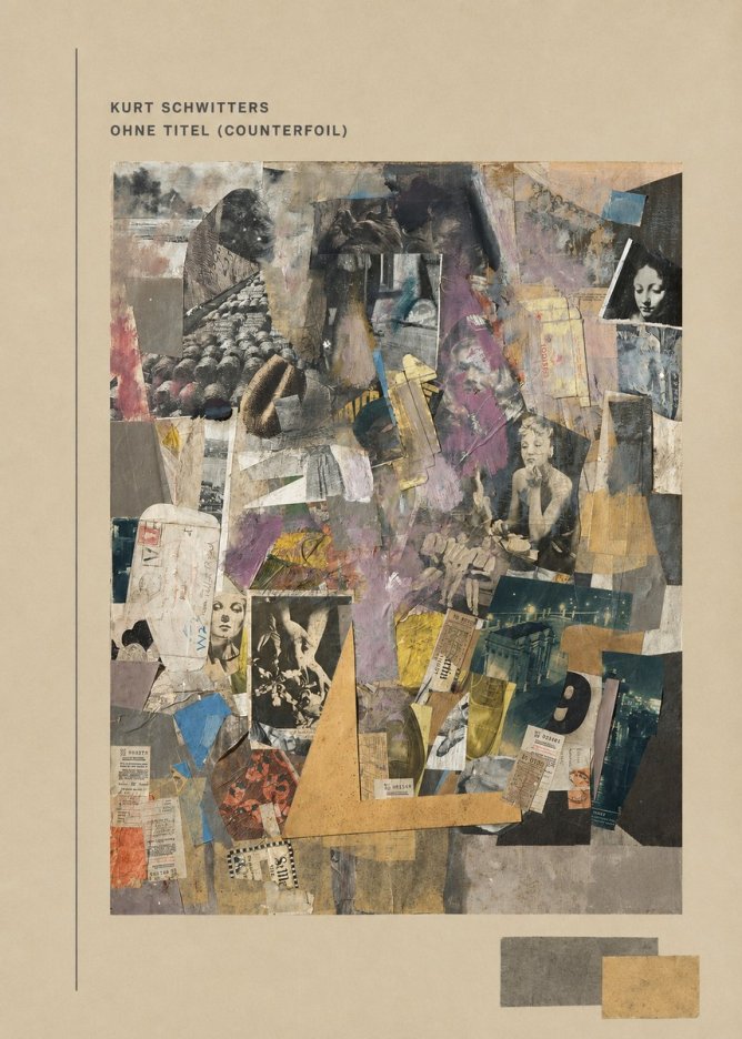 Kurt Schwitters Ohne Titel (Counterfoil) No3 - Plakát
