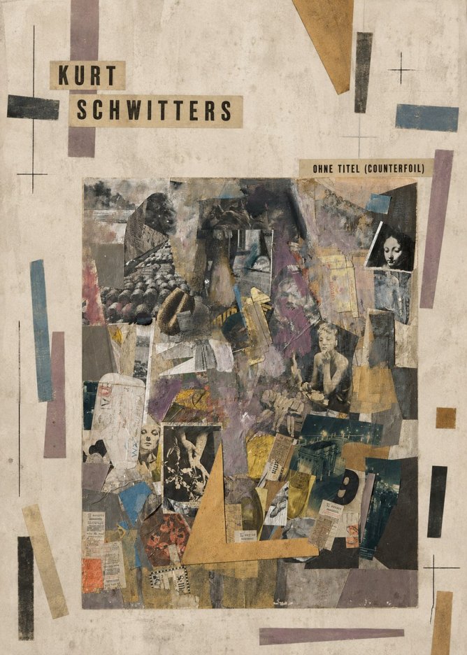 Kurt Schwitters Ohne Titel (Counterfoil) No6 - Plakát