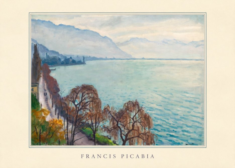 Francis Picabia Lac Léman No3 - Plakát