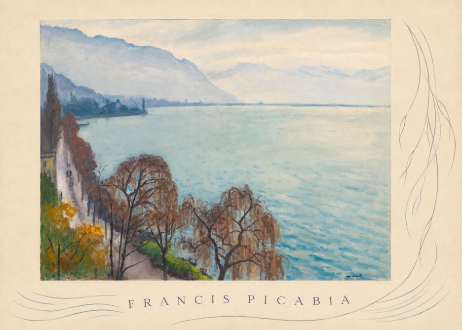Francis Picabia Lac Léman No5 - Plakát