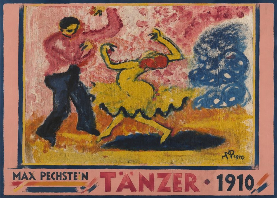 Max Pechstein Tänzer • 1910 No3 - Plakát