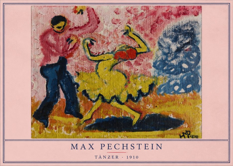 Max Pechstein Tänzer • 1910 No4 - Plakát
