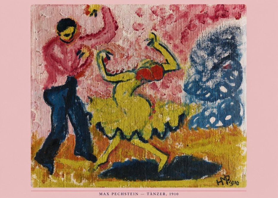 Max Pechstein Tänzer • 1910 No6 - Plakát