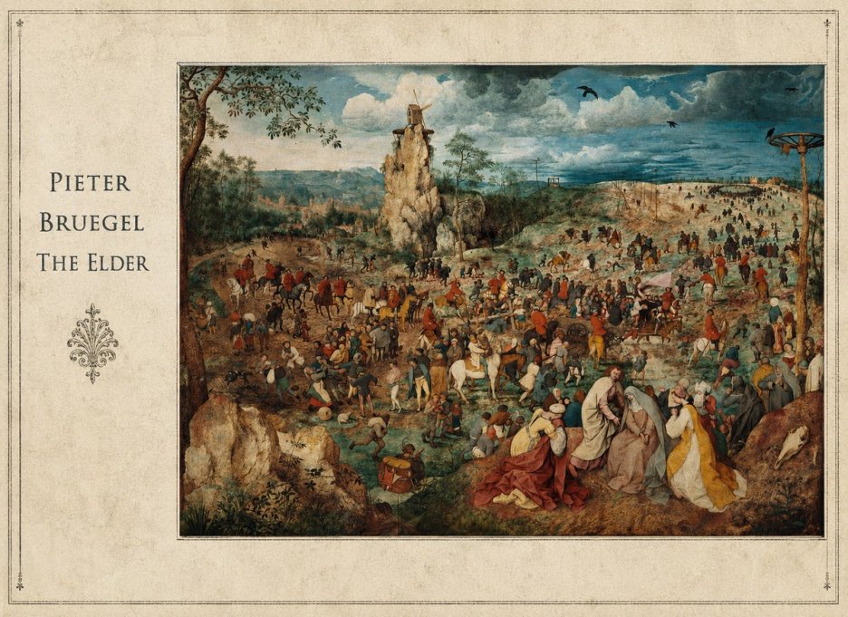 Pieter Bruegel The Procession to Calvary No5 - Plakát
