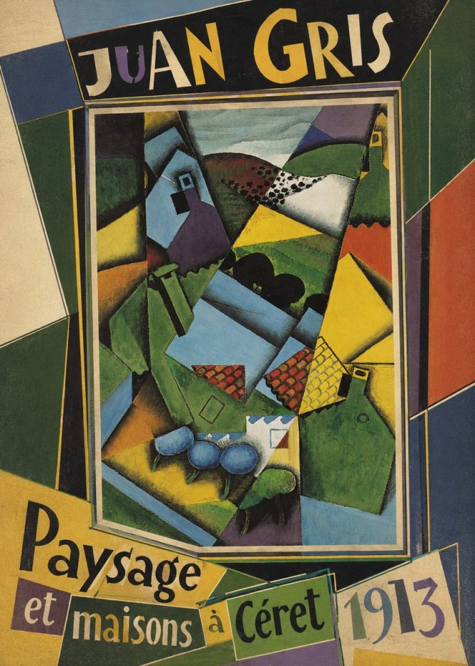 Juan Gris Paysage Et Maisons À Céret No5 - Plakát