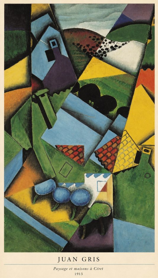 Juan Gris Paysage Et Maisons À Céret No6 - Plakát