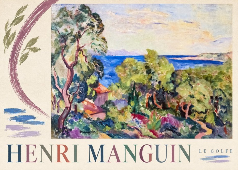Henri Manguin Le Golfe No3 - Plakát