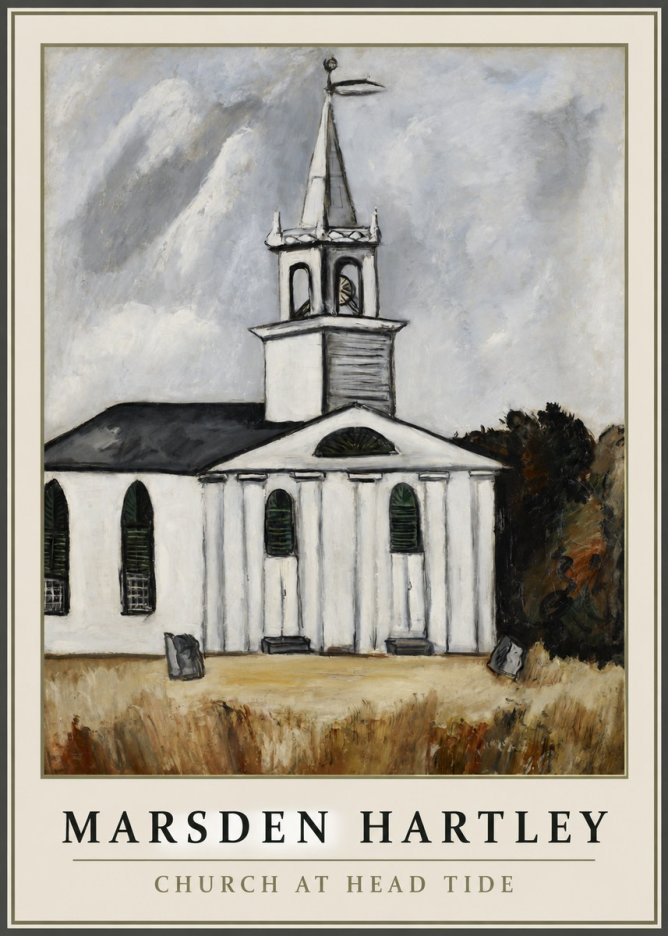 Marsden Hartley Church at Head Tide No1 - Plakát