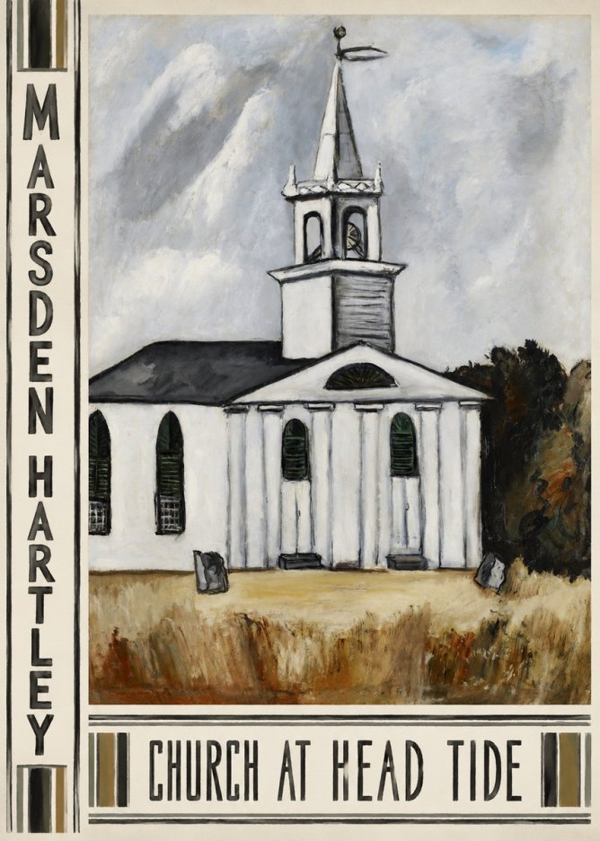 Marsden Hartley Church at Head Tide No3 - Plakát