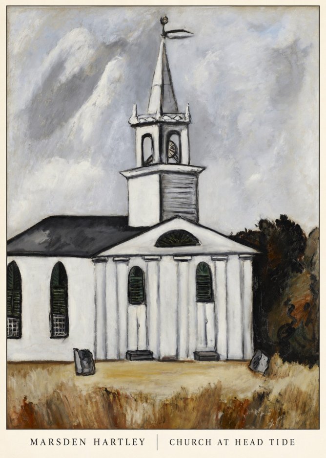 Marsden Hartley Church at Head Tide No6 - Plakát