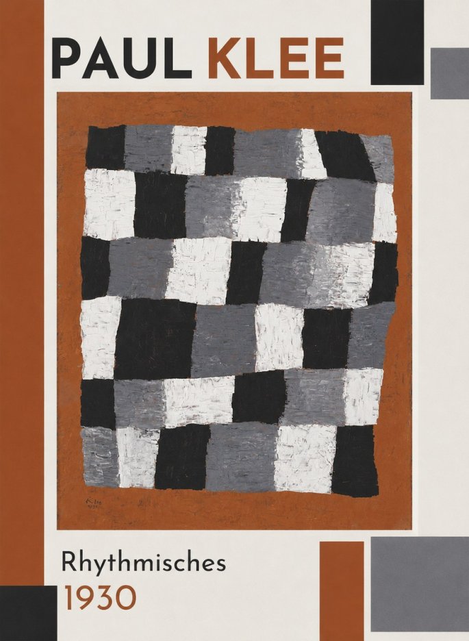 Paul Klee Rhythmisches No1 - Plakát