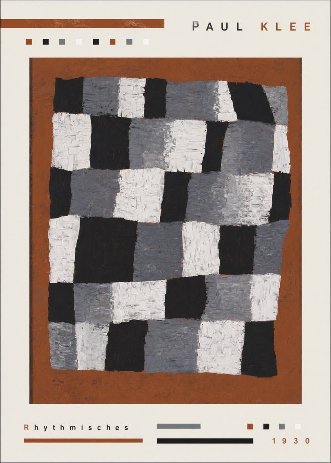 Paul Klee Rhythmisches No3 - Plakát