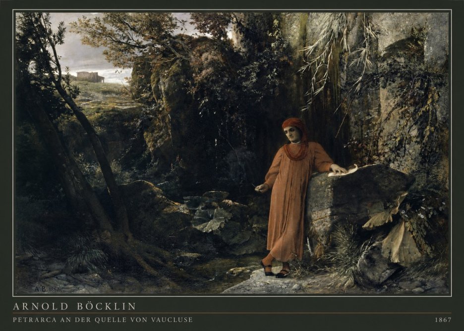 Arnold Böcklin Petrarca an Der Quelle Von Vaucluse No4 - Plakát