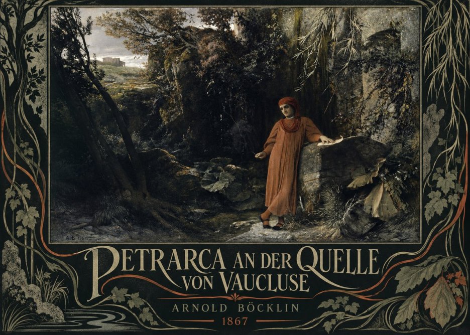 Arnold Böcklin Petrarca an Der Quelle Von Vaucluse No5 - Plakát