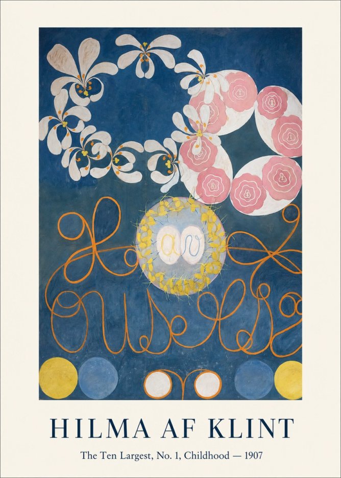 Hilma af Klint The Ten Largest, No. 1, Childhood I No1 - Plakát