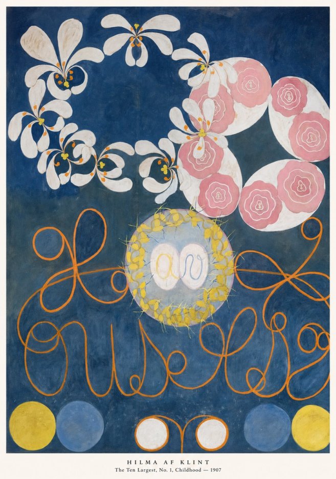Hilma af Klint The Ten Largest, No. 1, Childhood I No5 - Plakát