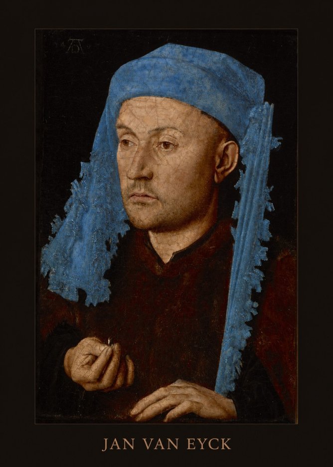 Jan van Eyck Portrait of a Man (Léal Souvenir) No4 - Plakát