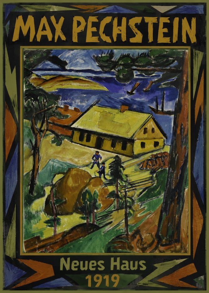 Max Pechstein Neues Haus No1 - Plakát