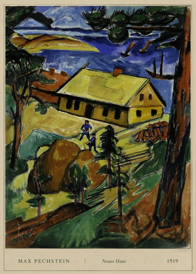 Max Pechstein Neues Haus No6 - Plakát