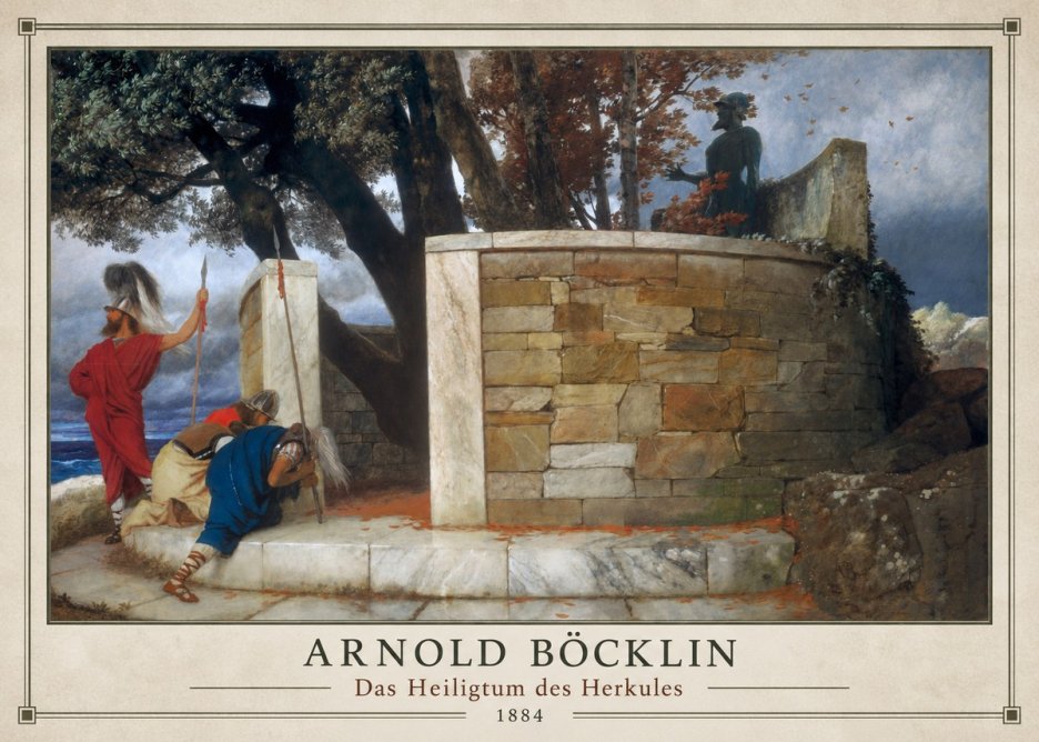 Arnold Böcklin Das Heiligtum Des Herkules II No1 - Plakát