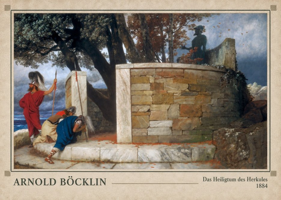 Arnold Böcklin Das Heiligtum Des Herkules II No3 - Plakát