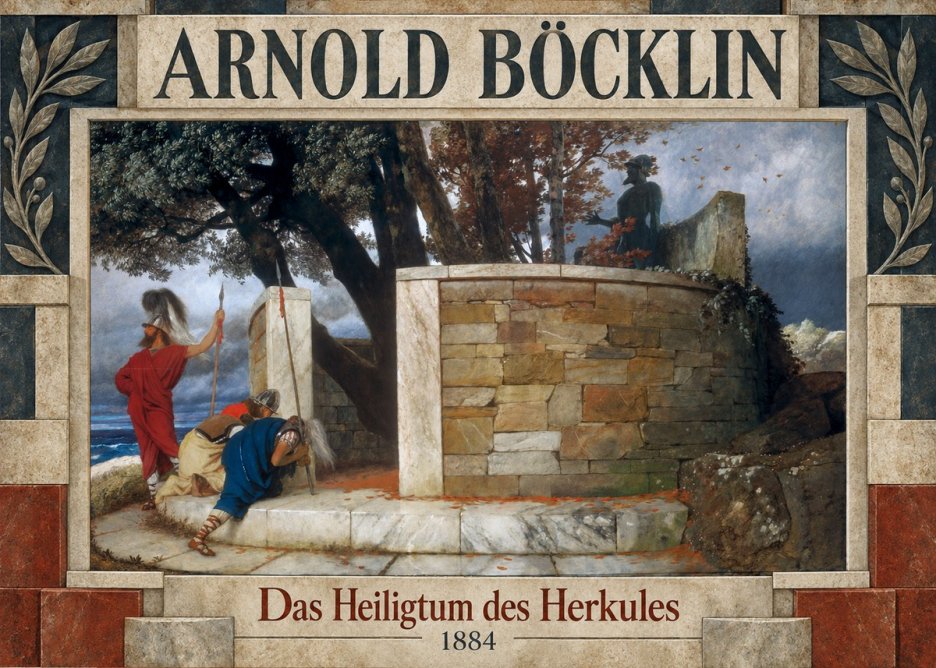 Arnold Böcklin Das Heiligtum Des Herkules II No5 - Plakát