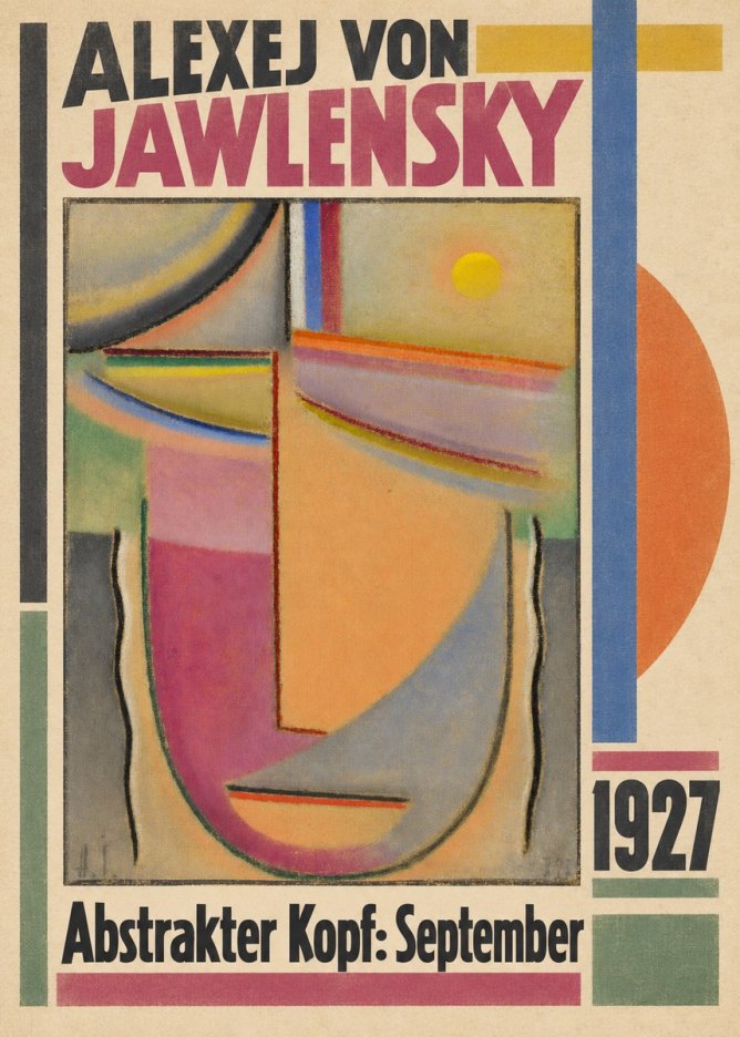 Alexej von Jawlensky Abstrakter Kopf: September No2 - Plakát