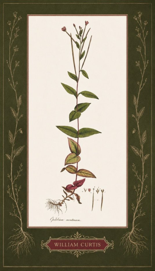 William Curtis Epilobium Montanum. No5 - Plakát