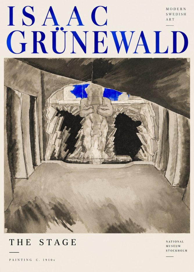 Isaac Grünewald The Stage No6 - Plakát