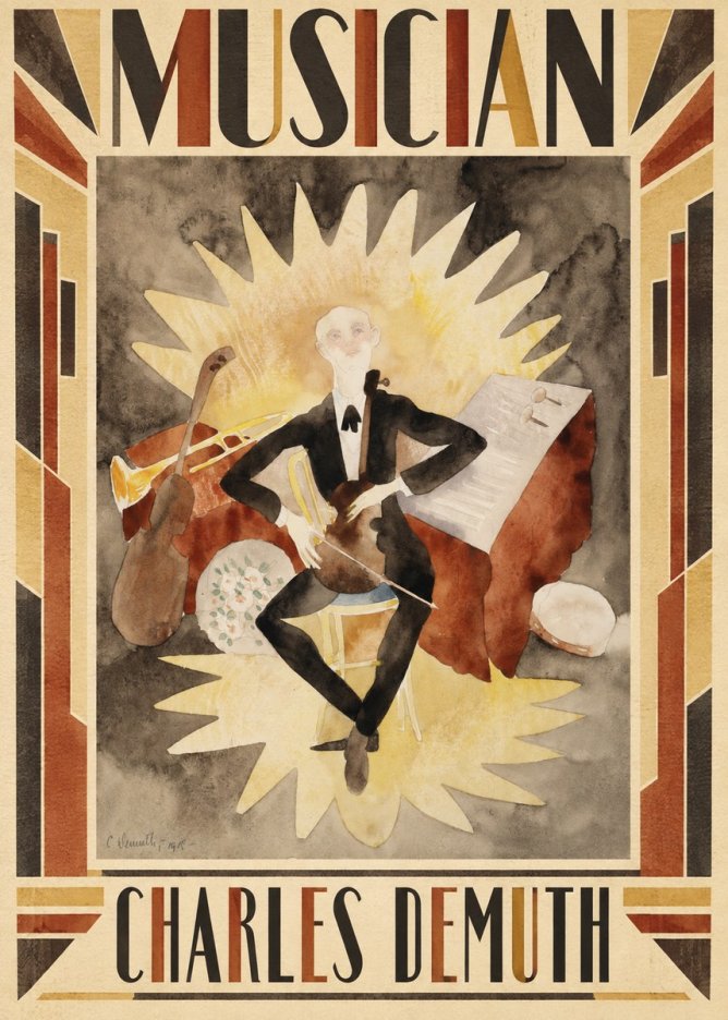 Charles Demuth Musician No1 - Plakát
