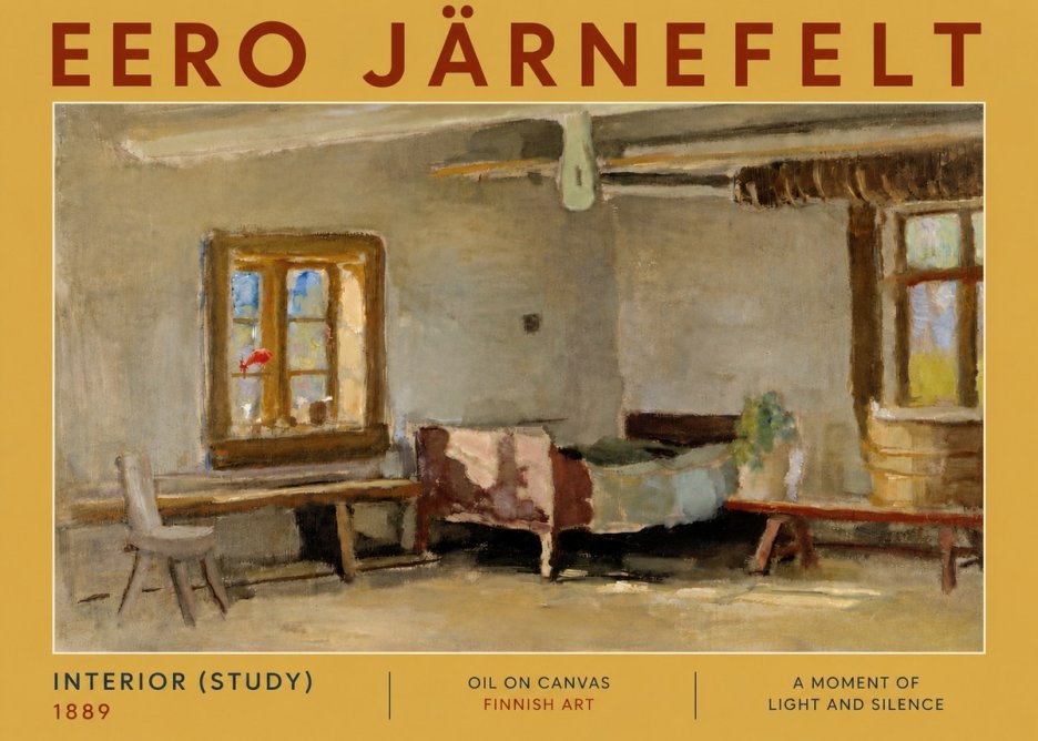 Eero Järnefelt Interior (Study) No5 - Plakát