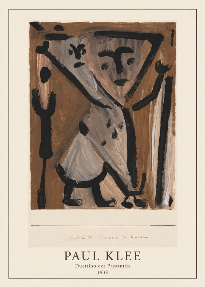 Paul Klee Duettino Der Passanten No3 - Plakát