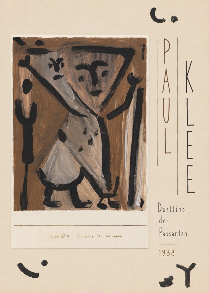 Paul Klee Duettino Der Passanten No5 - Plakát