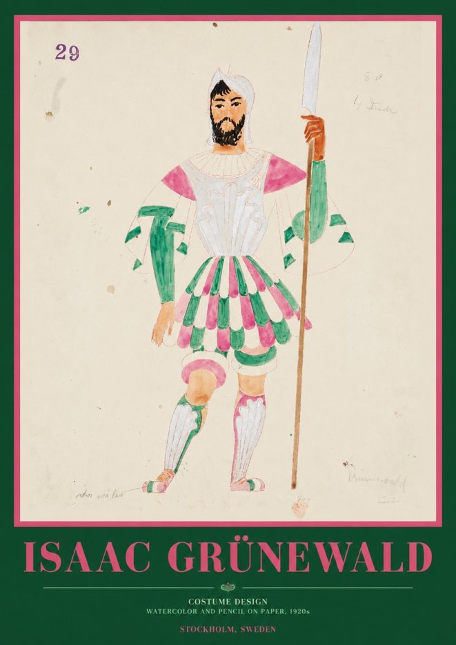 Isaac Grünewald Costume Design No. 29 No1 - Plakát