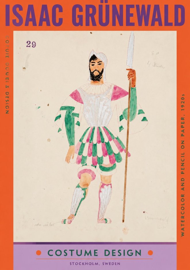 Isaac Grünewald Costume Design No. 29 No2 - Plakát
