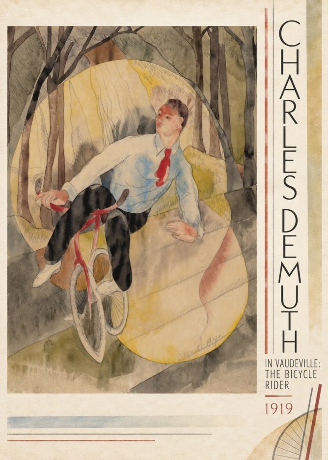 Charles Demuth In Vaudeville: the Bicycle Rider No3 - Plakát
