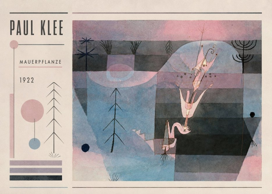 Paul Klee Mauerpflanze No2 - Plakát