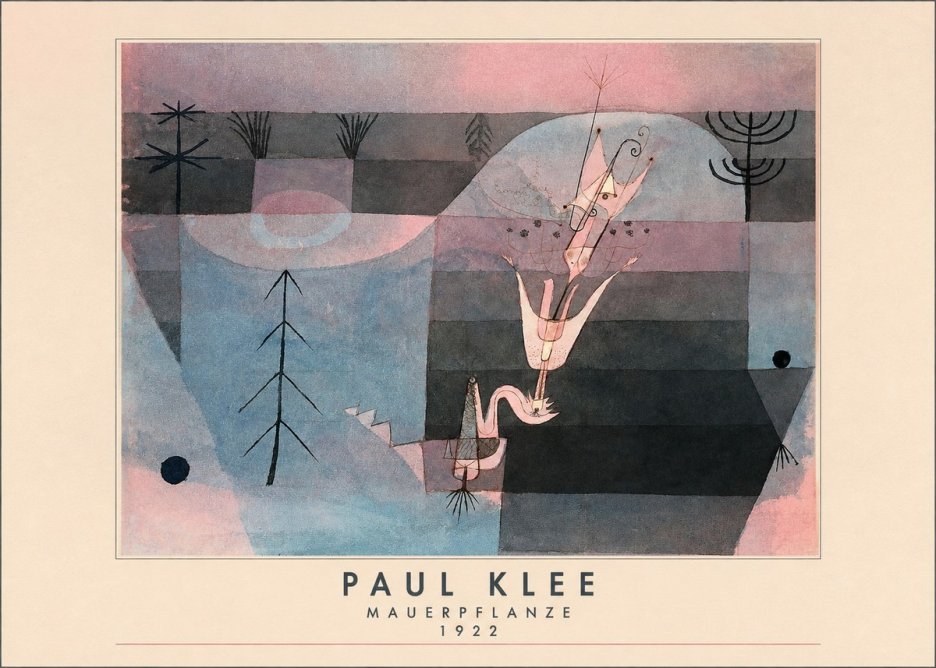 Paul Klee Mauerpflanze No3 - Plakát