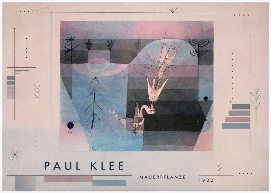 Paul Klee Mauerpflanze No4 - Plakát