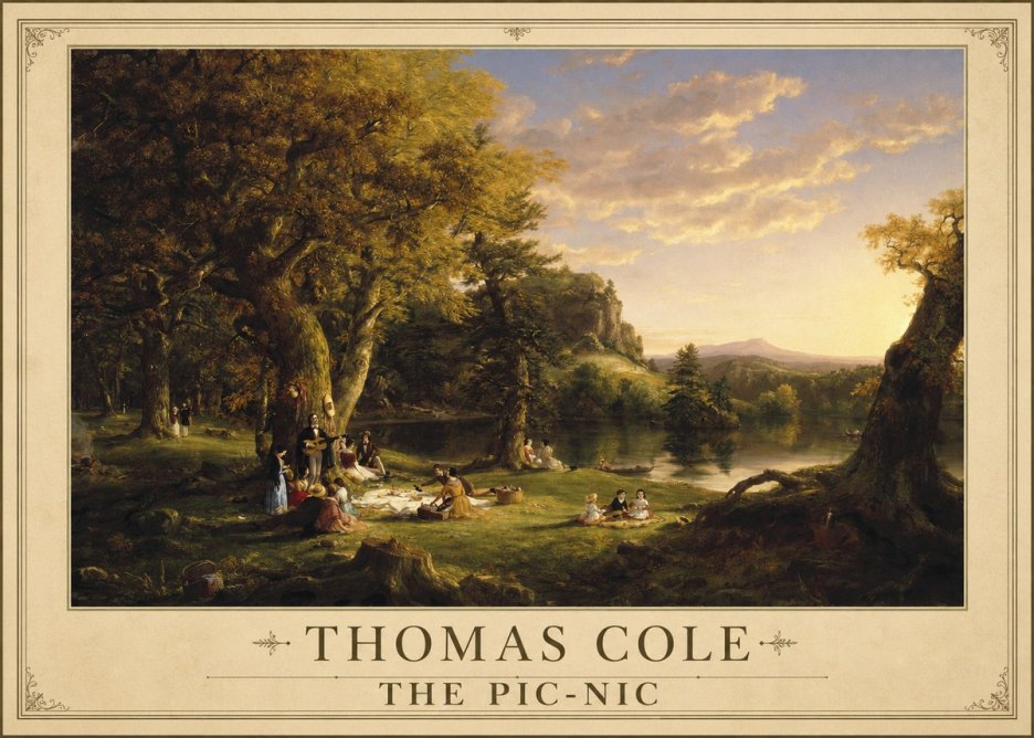 Thomas Cole The Pic-nic II No1 - Plakát