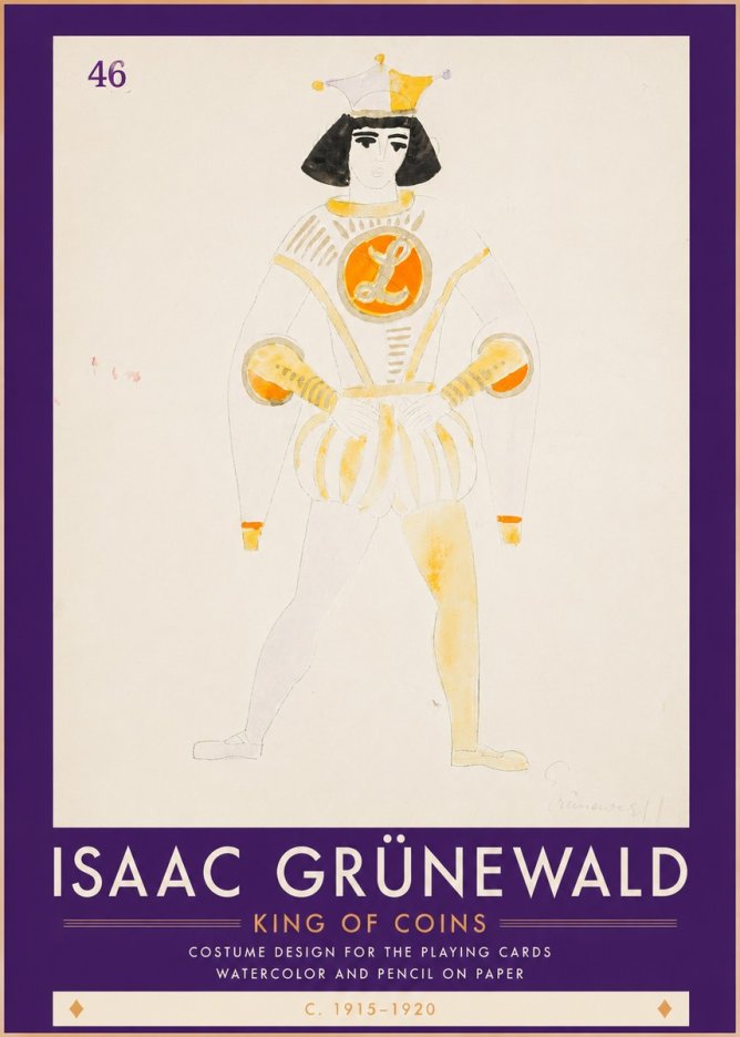 Isaac Grünewald King of Coins No3 - Plakát