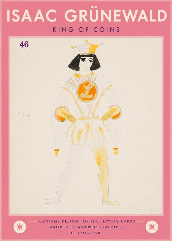 Isaac Grünewald King of Coins No5 - Plakát