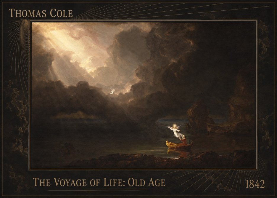 Thomas Cole The Voyage of Life: Old Age IV No2 - Plakát